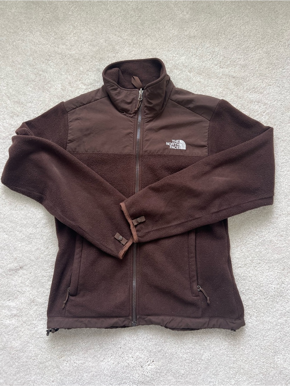The North Face Women's Brown Lightweight Full-Zip Fleece Jacket